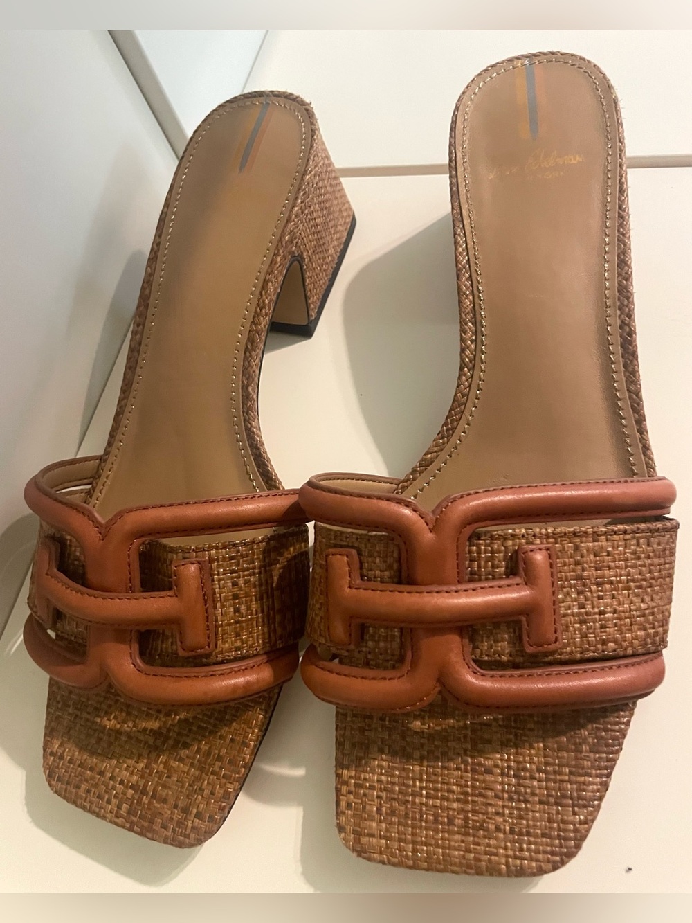 Sam Edelman Waylon Slide Cognac Sandal Size 8.5 - Picture 3 of 7